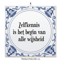 Wijsheid Spreuk Sticker by Tegelspreuken.nl