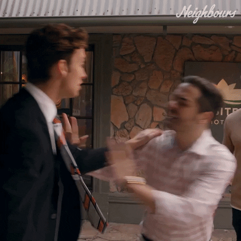 Fight Omg GIF by Neighbours (Official TV Show account)