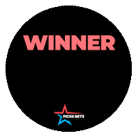 Winner Winner Win Sticker by Pick 6 Bets
