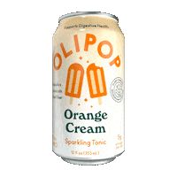 Pop Orange Sticker by OLIPOP
