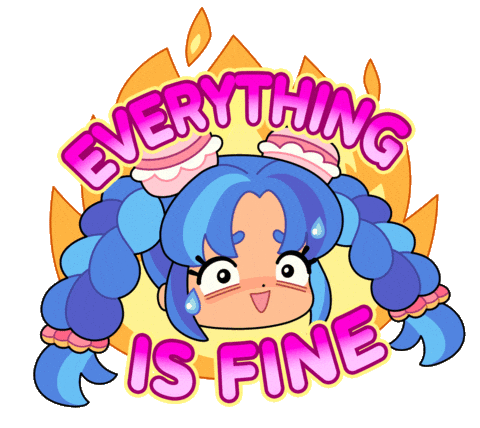 SparklesMagicalMarket giphyupload fire blue nervous Sticker