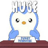 Penguin Big If True Sticker by Pudgy Penguins