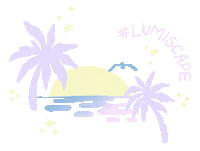 Beach Glow Sticker by LUMI Beauty