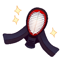 WooMon sport mask men kendo Sticker