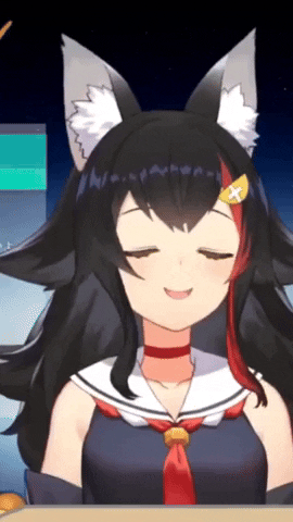 ferelizabeth7778da3f70e0446986bc5af05dd9092b hololive mio cute wolf ookaami GIF
