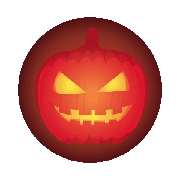 halloween pumpkin Sticker by Hi-Art