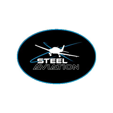 SteelAviation giphygifmaker aircraft broker steel aviation steel edition Sticker