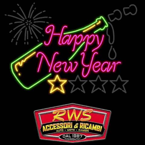 rwsauto giphyupload happy neon new year GIF