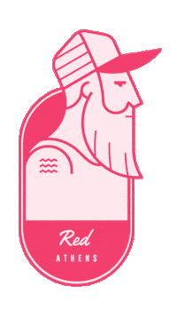 daveredathens hotel athens daveredathens dave red athens Sticker