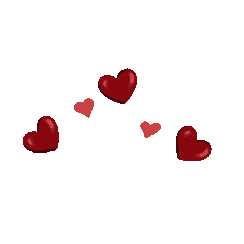 In Love Hearts Sticker