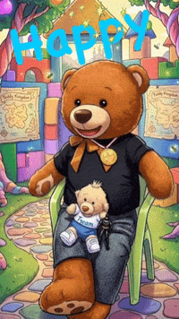 Happy Teddy Bear GIF