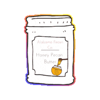 alabamapecan butter nut butter alabamapecan Sticker