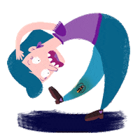 Woman Surprise Sticker