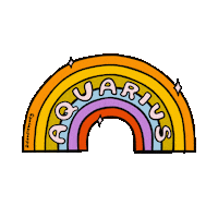 Rainbow Vintage Sticker by Doodle by Meg