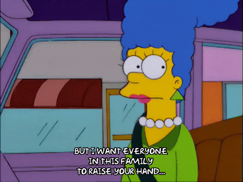 marge simpson hand GIF
