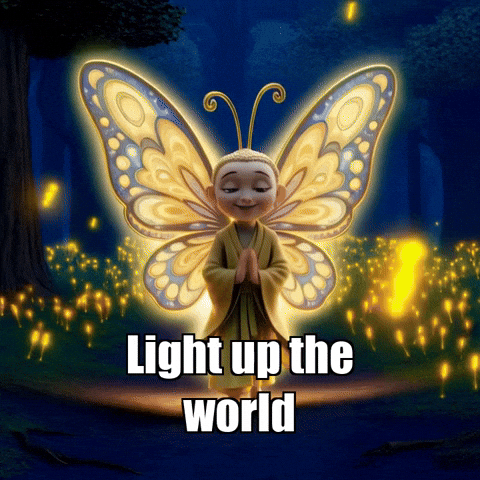 Light Up The World Enlightenment GIF by BuddhaFlyJourney
