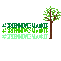 Massachusetts Green New Deal Sticker by Ed Markey