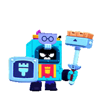 Angry Ash Sticker by Brawl Stars