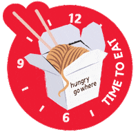Hungry Pizza Sticker by HungryGoWhere