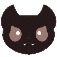 Angry Black Cat Sticker