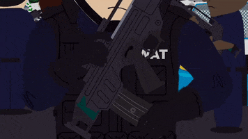 gun cops GIF by South Park 