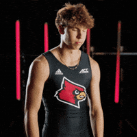 Track Field Point GIF by Louisville Cardinals