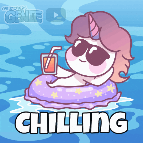 ChristophersGenie giphyupload genie summer chill GIF