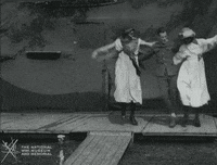 NationalWWIMuseum dancing good morning black and white show GIF
