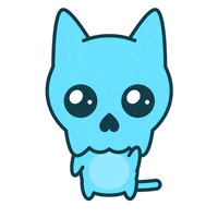skellycats cat hello hi wave GIF