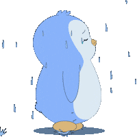Sad Rainy Day Sticker by Pudgy Penguins