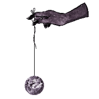 ainoawashere moon hand dark witch Sticker