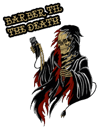 Death Barbershop Sticker by Barbearia Industrial