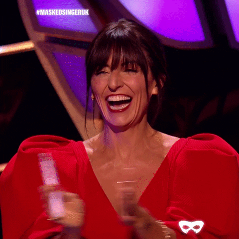Davina Mccall Laugh GIF by The Masked Singer UK & The Masked Dancer UK