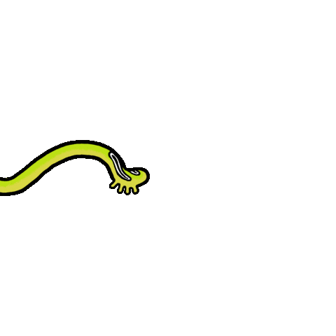 Snake Worm Sticker by Camille Potte
