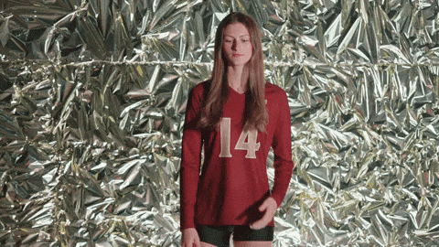 Elon Volleyball GIF by Elon Phoenix