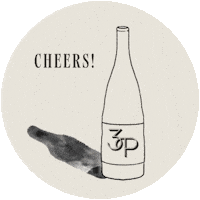 Cheers Toast Sticker by 3 Parks Wine