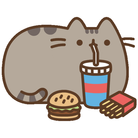 Fast Food Cat Sticker by Pusheen