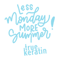 TrueKeratin summer hair blonde organic Sticker