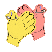 Party Hands Sticker by Keva Epale