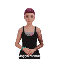 Marilyn Monroe Sticker Sticker by Sign Time - SiMAX