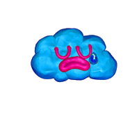 Sad Rain Sticker by JEREMY'S PLAYGROUND