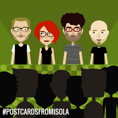 postcardsfromisola giphyupload party jump people GIF