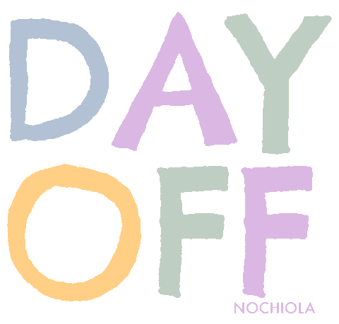 Day Off Sticker by Nochiola