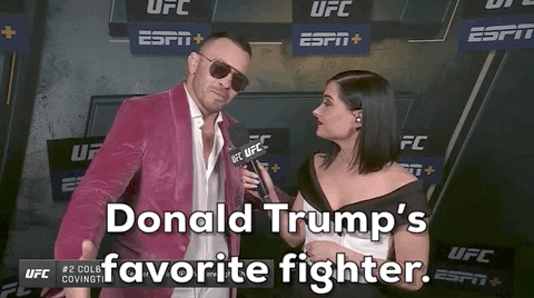 Donald Trump Sport GIF by UFC