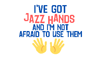 Jazz Hands Sticker by BroadwayWorld