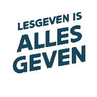 OnderwijsVlaanderen lesgeven onderwijs vlaanderen lesgeven is alles geven lesgeven is Sticker
