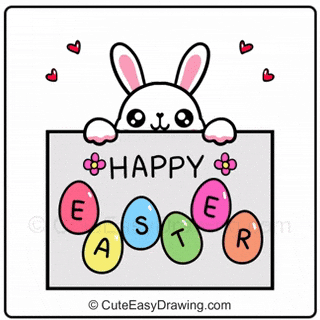 CuteEasyDrawings giphyupload happy happy easter easter eggs GIF