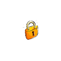 ilustamemarii animation highlight lock cadeado Sticker