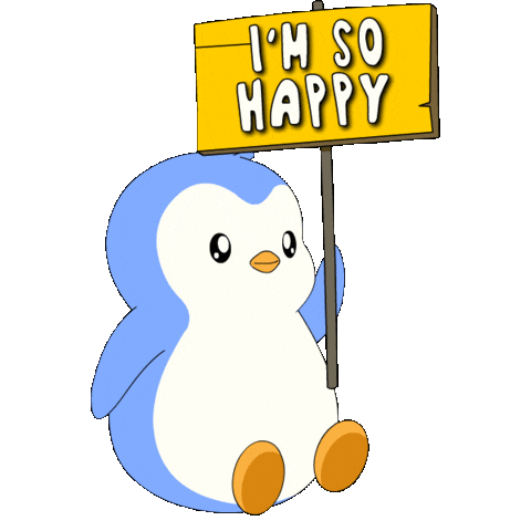 Happy Penguin Sticker by Pudgy Penguins