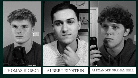 Albert Einstein Podcast GIF